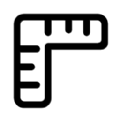 花朵厘米尺图标