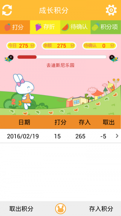 成长积分
