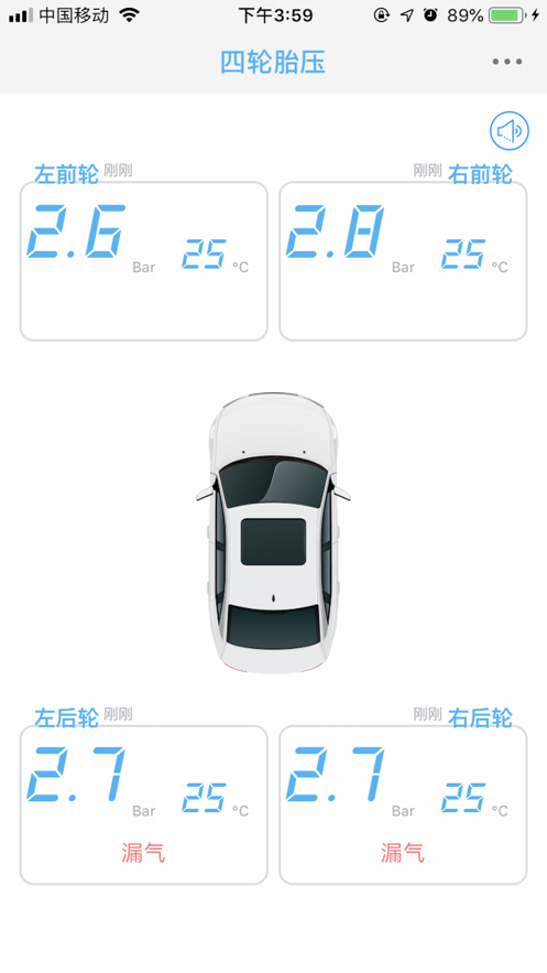 小汽车胎压
