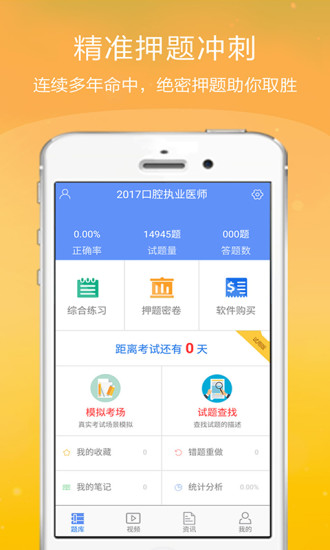 口腔执业医师金考点