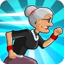 愤怒的老奶奶快跑