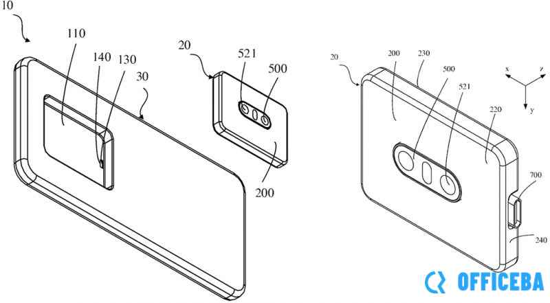OPPO申请搭载可拆卸摄影头的模块化智能手机专利