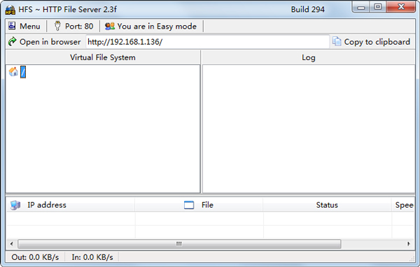 Http File ServerBuild 294 英文绿色版(文件服务器)