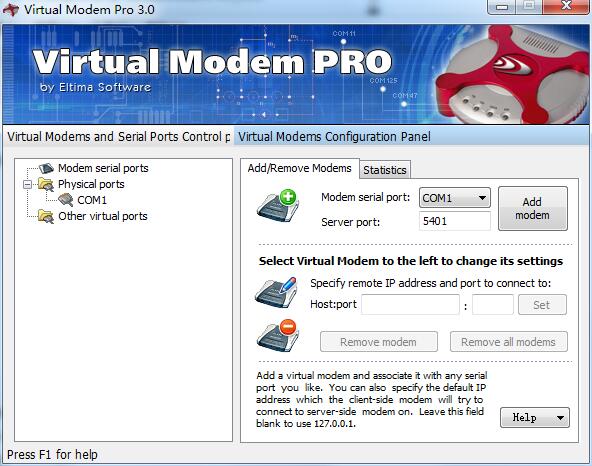 Virtual Modem PRO英文安装版