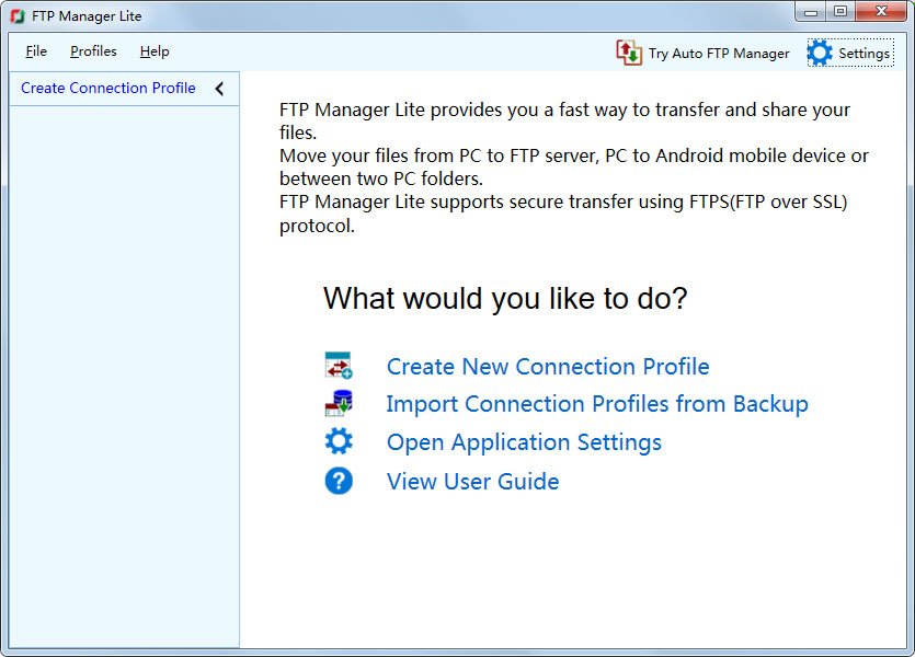 FTP Manager Lite多国语言安装版(FTP工具)