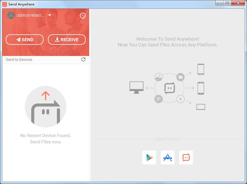 Send Anywhere（跨平台文件传输软件）英文安装版