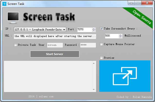 Screen Task英文<a href=https://www.officeba.com.cn/tag/lvseban/ target=_blank class=infotextkey>绿色版</a>(屏幕共享软件)