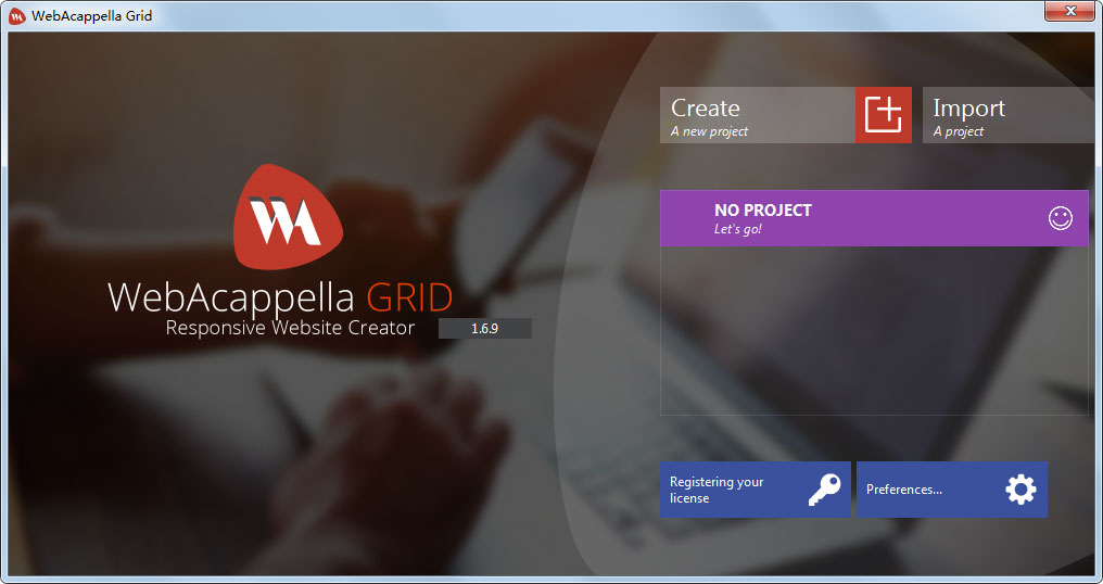 WebAcappella Grid多国语言安装版(网页布局设计软件)