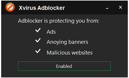 Xvirus Adblocker英文版(网页广告拦截软件)