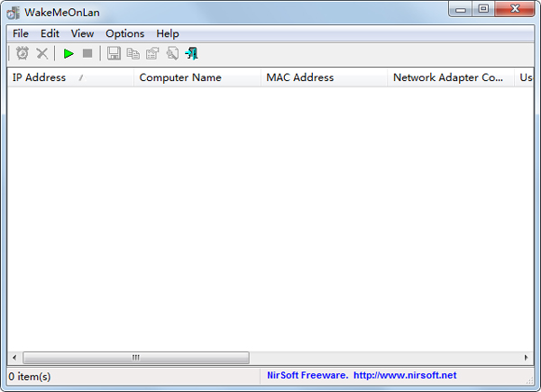 WakeMeOnLan英文绿色版(远程控制软件)