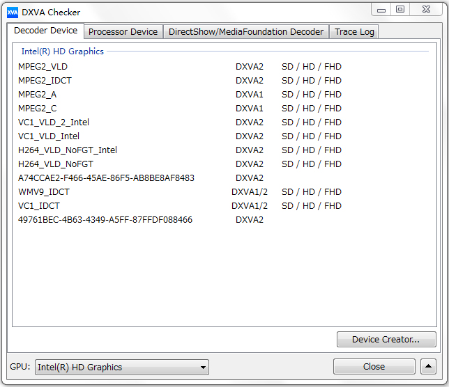 DXVA Checker英文版(显卡硬件加速检测)