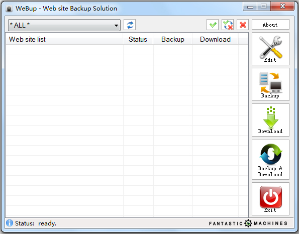 WebUp英文版(网站备份工具)