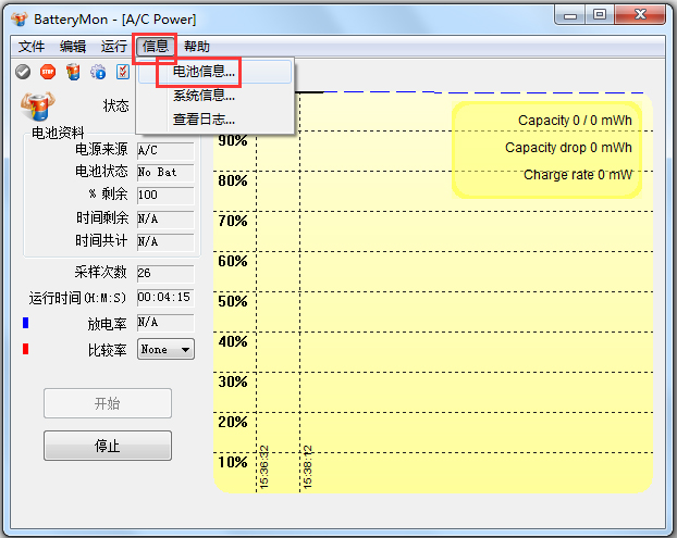 PassMark BatteryMon汉化绿色版(电池校正软件)