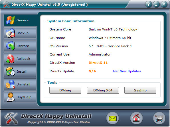 DirectX Happy Uninstall