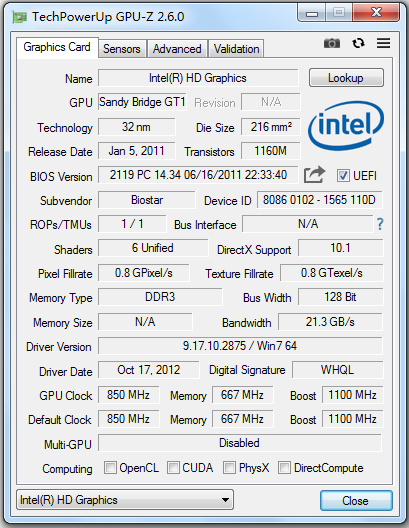 TechPowerUp GPU-Z英文安装版(处理器识别工具)