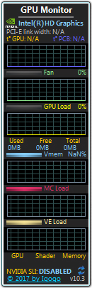 显卡监视桌面小工具