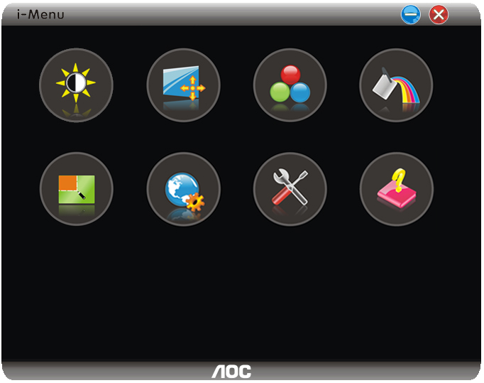 i-Menu官方版(冠捷AOC显示器屏幕调整工具)