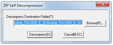 BROTHER兄弟 FAX-2820多功能一体机打印驱动 B版