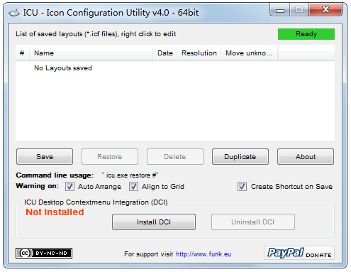 Icon Configuration Utility英文绿色版(桌面图标管理软件)