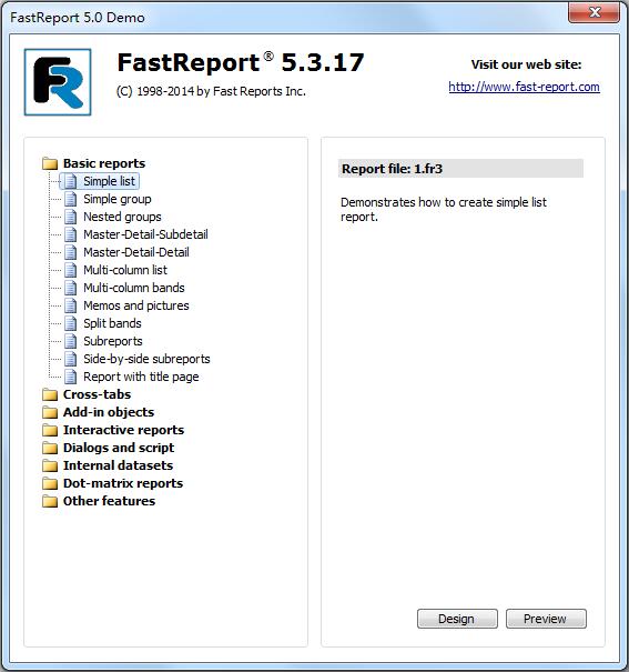 FastReport多国语言版(报表控件)