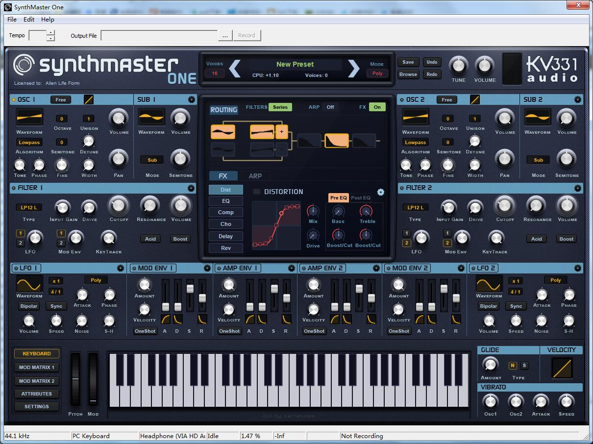SynthMaster One英文安装版