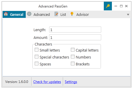 Advanced PassGen英文<a href=https://www.officeba.com.cn/tag/lvseban/ target=_blank class=infotextkey>绿色版</a>(密码生成工具)