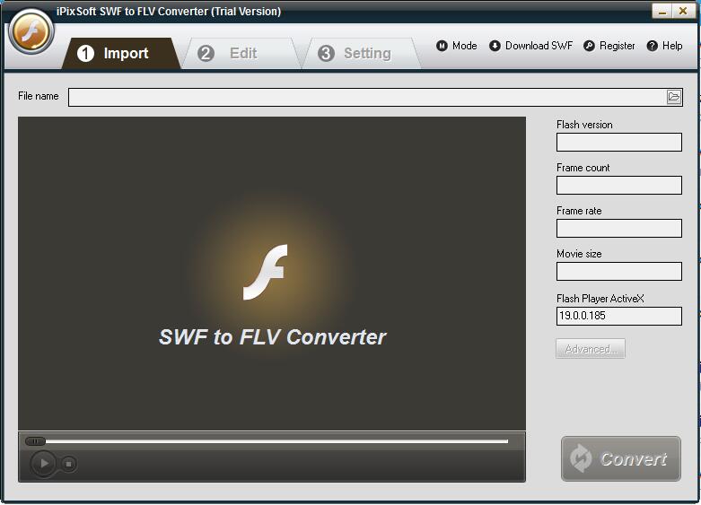iPixSoft SWF to FLV Converter英文安装版