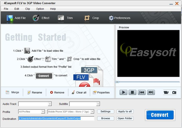 4Easysoft FLV to 3GPConverter