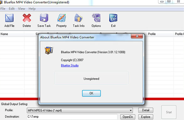 Bluefox MP4Converter