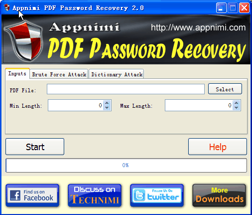 Appnimi PDF Password Recovery官方版(PDF密码恢复工具)