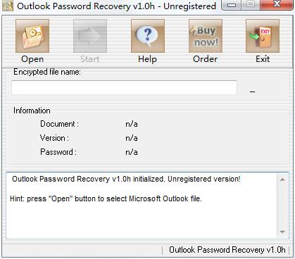 Outlook Password Recovery英文安装版(Outlook密码恢复软件)