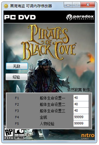 黑湾海盗可调内存修改器绿色版