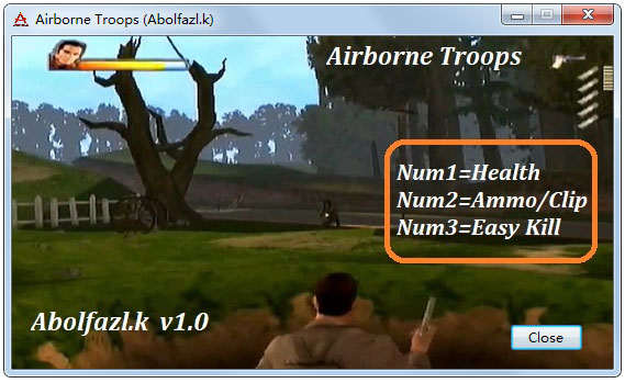 空降奇兵三项修改器绿色版