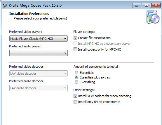 K-Lite Mega Codec Pack免费版(全能视频解码器)