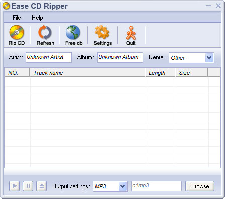 Ease CD Ripper英文安装版(CD刻录工具)