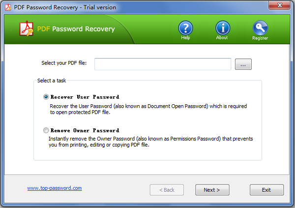 PDF Password Recovery英文安装版(PDF密码恢复工具)