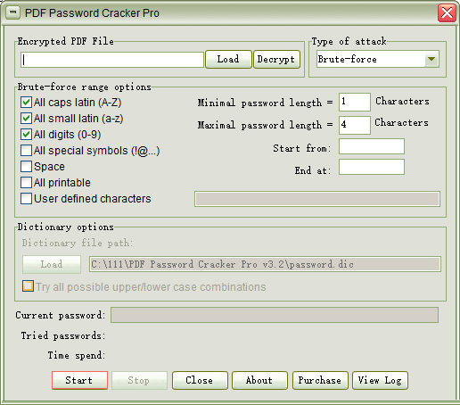 PDF Password Cracker Pro官方版(pdf解密软件)