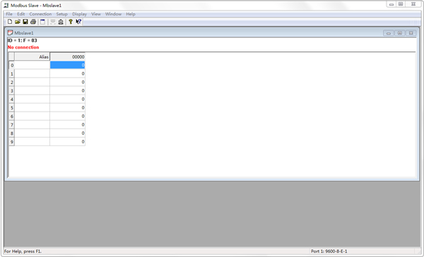 Modbus Slave调试工具英文版