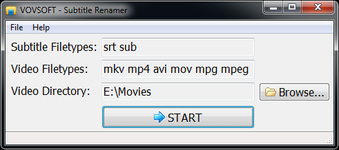 Vovsoft Subtitle Renamer官方版(字幕文件重命名工具)