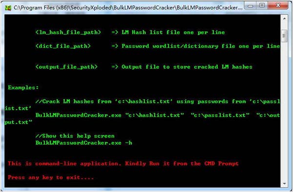 BulkLM哈希密码破解 v1.0 <a href=https://www.officeba.com.cn/tag/lvseban/ target=_blank class=infotextkey>绿色版</a>