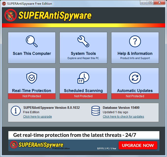 SUPERAntiSpyware官方版(垃圾间谍软件扫描)