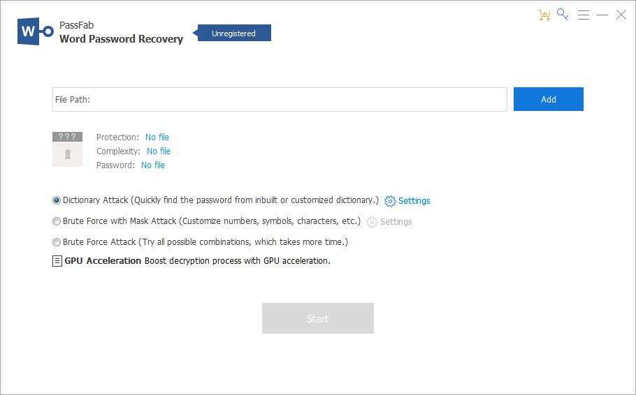 PassFab Word Password Recovery英文安装版(word文档密码破解工具)