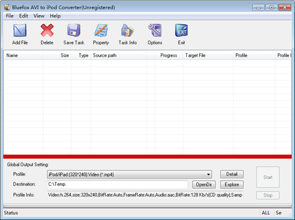 Bluefox AVI to iPod Converter正式版(AVI转iPod视频转换器)
