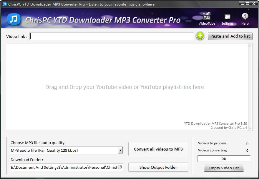 ChrisPC YTD Downloader MP3 Converter官方安装版(音频下载器)