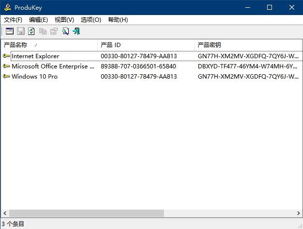 ProduKey 64位绿色中文版