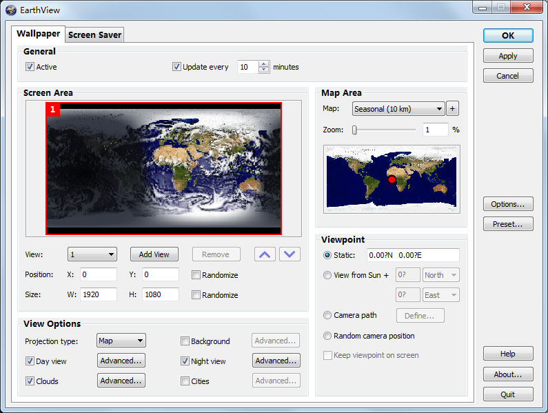 DeskSoft EarthView英文安装版(地球外景屏保)