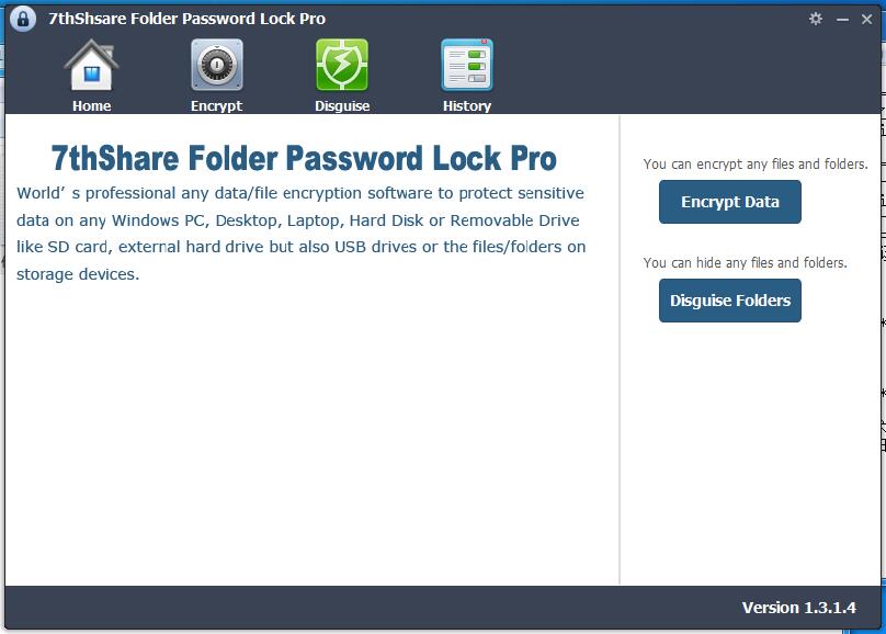 7thShare Folder Password Lock Pro英文安装版