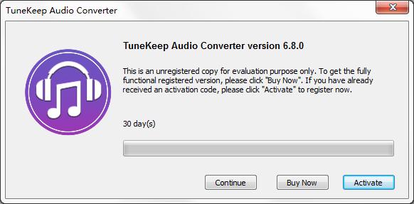 TuneKeep Audio Converter多国语言安装版(苹果音频转换工具)