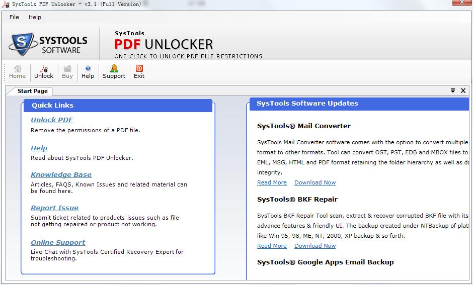 SysTools PDF Unlocker英文<a href=https://www.officeba.com.cn/tag/lvseban/ target=_blank class=infotextkey>绿色版</a>(PDF解锁软件)