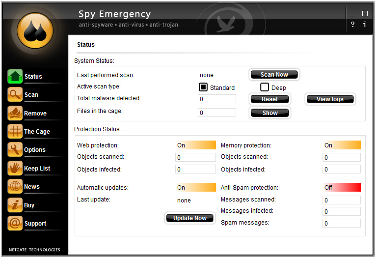Spy Emergency 2009 纯净安装版(顶级防木马软件)